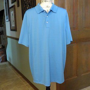 CROFT & BARROW  Windowpane Knit Polo Shirt - Easy Care - Size L - LIKE NEW!